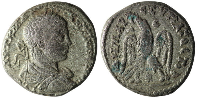 SYRIA, Seleucis and Pieria. Antioch. Elagabalus (AD 218-222)
BI Tetradrachm (26m...
