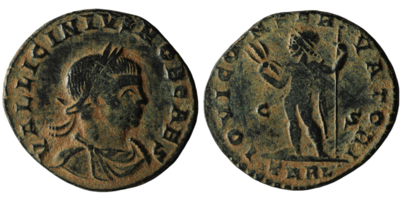 Licinius II, Caesar (AD 317-324). Arelate (Arles)
AE Follis (19mm, 2,57g)