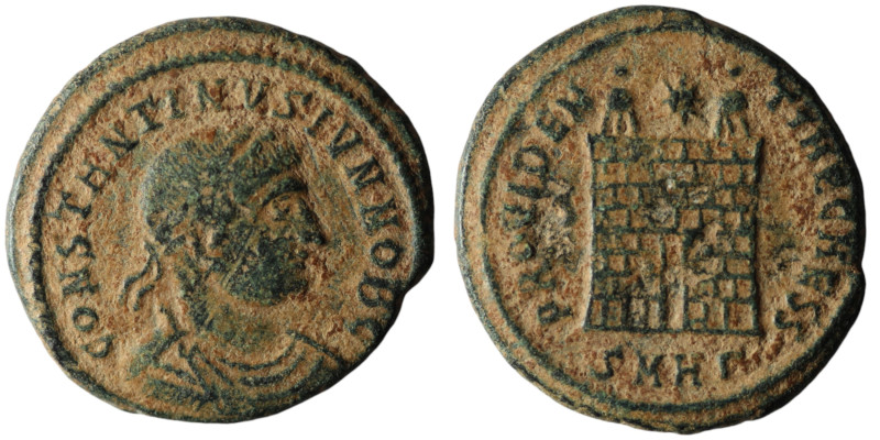 Constantine II, Caesar (AD 316-337). Heraclea
AE Follis (20mm, 3,62g)