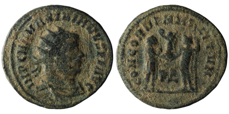 Maximianus Herculius (AD 286-305). Kyzikos
AE Antoninianus (23mm, 3,16g)