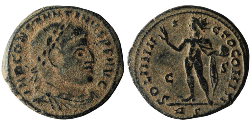 Constantine I 'the Great' (AD 307/10-337). Rome
AE Follis (20mm, 3,62g)