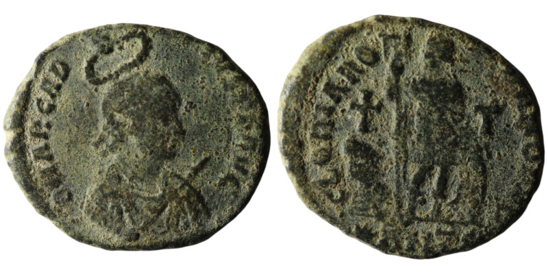 Arcadius (AD 383-388). Antioch
AE Follis (24mm, 4,96g)