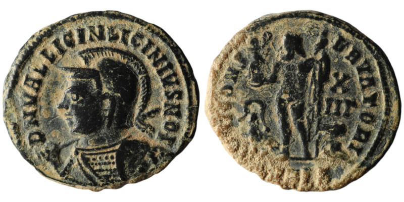 Licinius II, Caesar (AD 317-324). Alexandria
AE Follis (20mm, 3,15g)