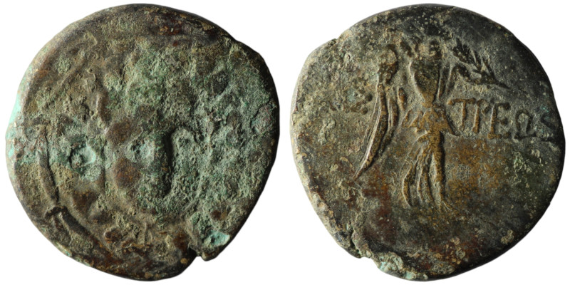 PAPHLAGONIA. Amastris. Time of Mithradates VI (90-85 BC).
AE Bronze (24mm, 7,84g...