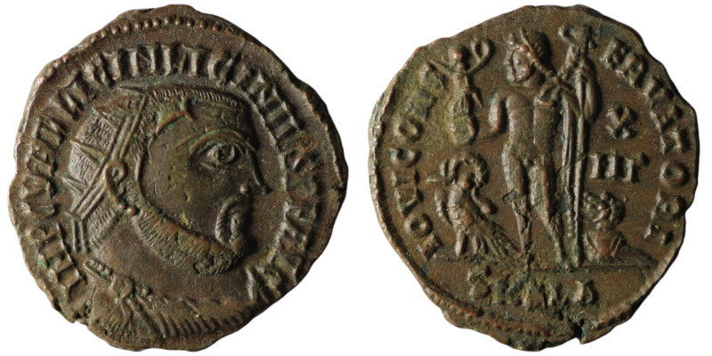 Licinius I (AD 308-324). Alexandria
AE Follis (19mm, 3,44g)