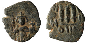 Constans II (AD 641-668). Constantinople
AE Follis (22mm, 3,21g)