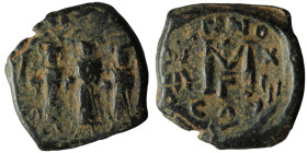 Heraclius, Heraclius Constantine and Martina (AD 610-641). Constantinople
AE Follis (25mm, 6,42g)