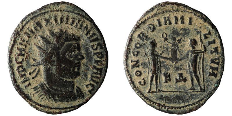 Maximianus Herculius (AD 286-305). Kyzikos
AE Antoninianus (23mm, 2,68g)