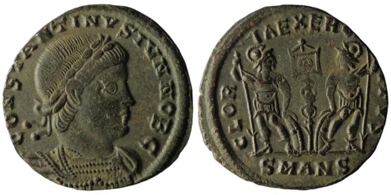 Constantine II, Caesar (AD 316-337). Antioch
AE Follis (16mm, 1,02g)