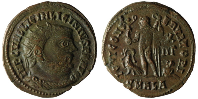 Licinius I (AD 308-324). Alexandria
AE Follis (21mm, 2,49g)