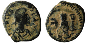 Justin I (AD 518-527). Antioch
AE Pentanummium (15mm, 2,17g)