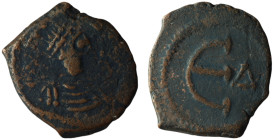 Justinian I (AD 527-565). Theoupolis (Antioch)
AE Pentanummium (16mm, 1,46g)