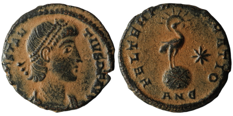 Constantius II (AD 337-361). Antioch
AE Follis (17mm, 2,06g)

Artificial sandpat...