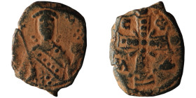 Alexius I Comnenus (AD 1081-1118). Constantinople
AE Tetarteron (21mm, 3,68g)

Artificial sandpatina