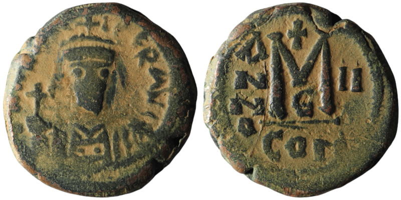 Maurice Tiberius (AD 582-602). Constantinople
AE Follis (27mm, 11,32g)

Artifici...