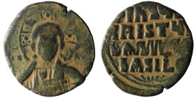 Anonymous Follis. Time of Basil II with Constantine VIII (AD 976-1025). Constantinople
AE Follis (28mm, 8,10g)

Artificial sandpatina