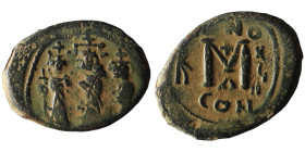 Heraclius, Heraclius Constantine and Martina (AD 610-641). Constantinople
AE Follis (26mm, 5,16g)