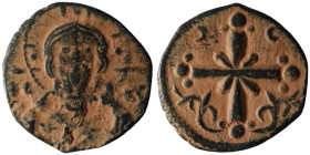 Anonymous Follis, time of Nicephorus III (circa AD 1078-1081). Constantinople.
AE Follis (20mm, 2,97g)

Artificial sandpatina