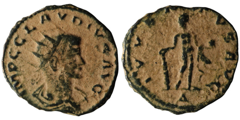 Claudius II Gothicus (AD 268-270). Antioch
Antoninianus (19mm, 1,90g)

Artificia...