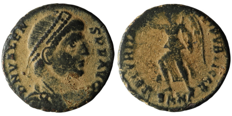 Valens (AD 364-378). Nicomedia
AE Follis (18mm, 2,51g)

Artificial sandpatina