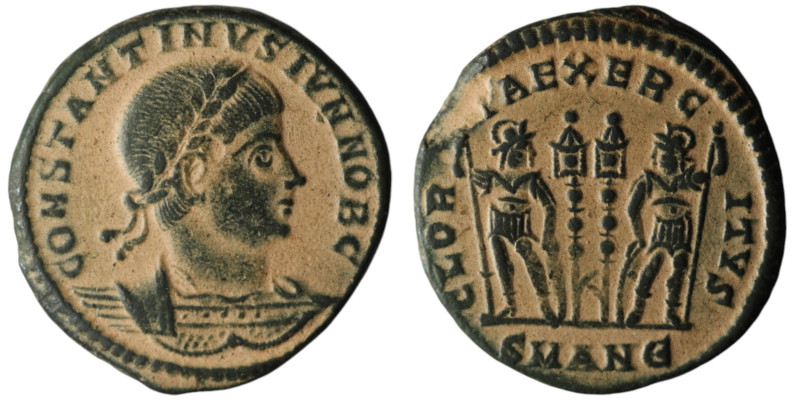 Constantine II, Caesar (AD 316-337). Antioch
AE Follis (18mm, 2,67g)

Artificial...