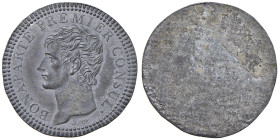 FRANCIA Napoleone primo console (1799-1804) Progetto su lamina di piombo uniface - Luppino 655 PB (g 4,61) RRRRR In merito a questo progetto il Pagani...