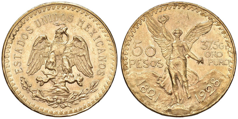 MESSICO 50 Pesos 1928 - KM 481 AU (g 41,72)

Status: SPL