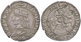 CARMAGNOLA Ludovico II di Saluzzo (1475-1504) Cavallotto - MIR 126 AG (g 3,75) Ex asta Negrini 3 del marzo 1996, lotto 211.