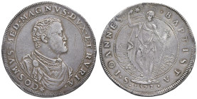 FIRENZE Cosimo I de' Medici (1537-1574) Piastra 1572 - MIR 166/3 AG (g 32,55) RR Probabile provenienza da montatura asportata.