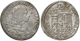 FIRENZE Nicolò Francesco di Lorena (1634-1635) Testone 1635 - MIR 319/2 AG (g 8,67) RR Esemplare di conservazione eccezionale per questo tipo di monet...