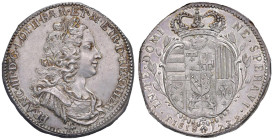FIRENZE Francesco III di Lorena (1737-1765) Mezzo francescone 1739 - MIR 355/2 AG (g 13,71) RR Lievissimi hairlines, ma esemplare di notevole conserva...