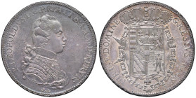 FIRENZE Pietro Leopoldo di Lorena (1765-1790) Francescone 1779 - MIR 380/3 AG (g 27,45) R Bella patina.