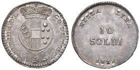 FIRENZE Ferdinando III di Lorena (1791-1824) 10 Soldi 1821 - Gig. 49 AG (g 1,92) Bellissima patina.