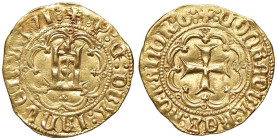 GENOVA Pietro di Campofregoso (1450-1458) Ducato - MIR 93 AU (g 3,57) RR Consuete schiacciature di conio, ma ottima conservazione per la tipologia.
