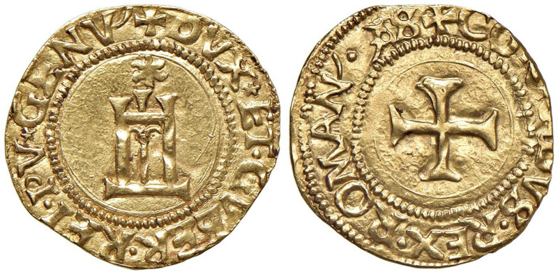 GENOVA Dogi biennali I fase (1528-1541) Scudo d'oro AS - MIR 185/4 AU (g 3,38) ...