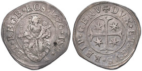 GENOVA Dogi biennali III fase (1637-1797) Scudo 1670 ISS - MIR 294/30 AG (g 37,79) Mancanza di conio.