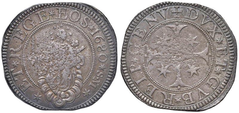 GENOVA Dogi biennali III fase (1637-1797) Scudo 1680 SM - MIR 294/40 AG (g 38,08...