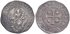 GENOVA Dogi biennali III fase (1637-1797) Scudo 1687 ILM - MIR 294/48 AG (g 38,30)