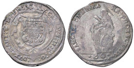 MANTOVA Carlo II Gonzaga Nevers (1647-1655) 80 Soldi - MIR 690 AG (g 14,84) R