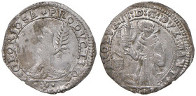 MANTOVA Carlo II Gonzaga Nevers (1647-1655) Mezza lira - MIR 706 MI (g 2,49) RR Bell'esemplare dal metallo lucente.