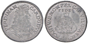 MANTOVA Ferdinando Carlo Gonzaga Nevers (1669-1707) Lira 1689 - MIR 746/2 MI (g 4,39) RR
