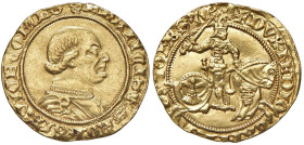 MILANO Francesco I Sforza (1450-1466) Ducato -  MIR 171/3 AU (g 3,48) RRR Esemplare di buona qualità proveniente dall'asta NAC 118 del 05/12/19, lotto...