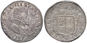 MILANO Filippo II d'Asburgo (1554-1598) Scudo 1588 - MIR 308/14 AG (g 32,23) Ex asta Nomisma Spa 22 del 25/09/2002, lotto 660. Bellissimo esemplare da...