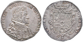 MILANO Filippo IV d'Asburgo (1621-1665) Filippo 1657 - MIR 364/1 AG (g 27,90) Variante con le stelline in basso, vicino alla data. Bell'esemplare con ...