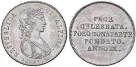 MILANO Repubblica Cisalpina (1800-1802) 30 Soldi An. IX - Gig. 2 AG (g 7,34)