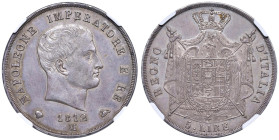 MILANO Napoleone I (1805-1814) 5 Lire 1812 M - Gig. 119 AG In slab NGC n° 6645864-003.