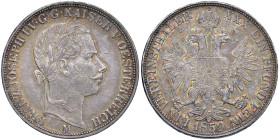 MILANO Francesco Giuseppe I d'Asburgo Lorena (1848-1866) Tallero della Lega 1859 M - Gig. 73 AG (g 18,50) R