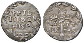 NAPOLI Filippo III d'Asburgo (1598-1621) 3 Cinquine - Magliocca 27/1 AG (g 2,06) RR