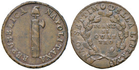 NAPOLI Repubblica napoletana (1799) 4 Tornesi 1799 An. VII - Nomisma 630 CU (g 12,10) NC