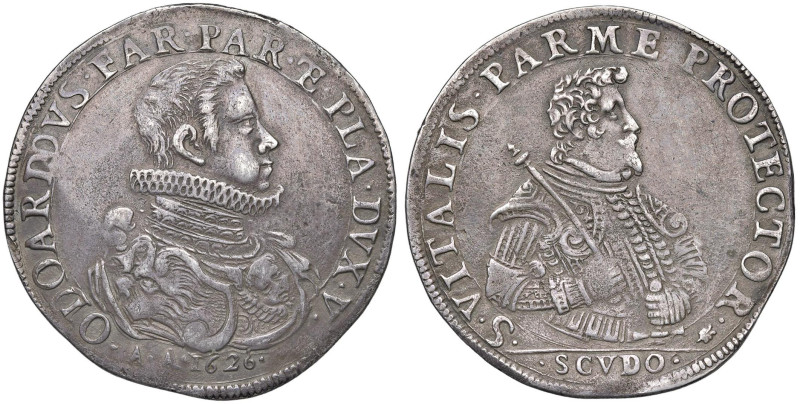 PARMA Odoardo Farnese (1622-1646) Scudo A A 1626 - MIR 972 AG (g 27,26) NC

St...